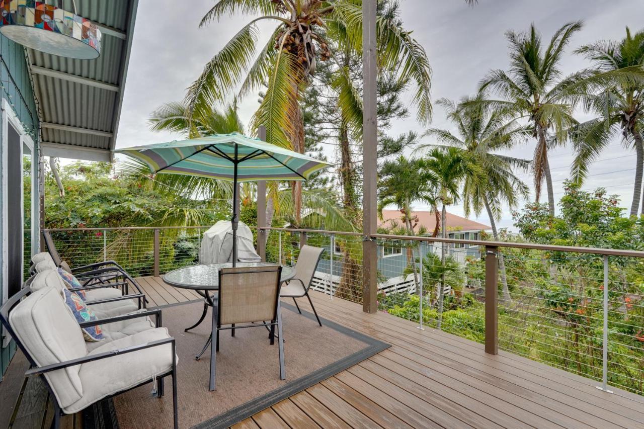 Breezy Kailua-Kona Bungalow With Lanai And Ocean View! Eksteriør billede