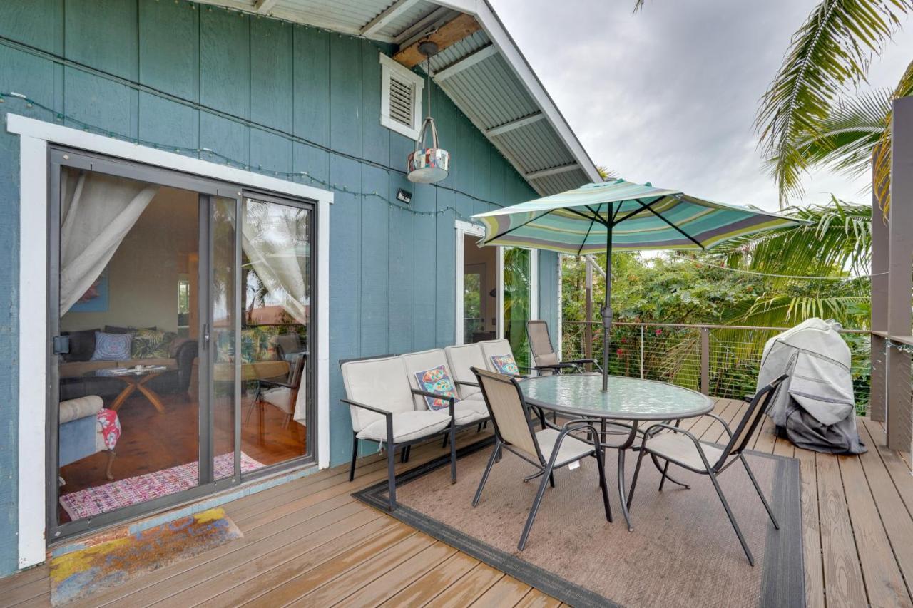 Breezy Kailua-Kona Bungalow With Lanai And Ocean View! Eksteriør billede